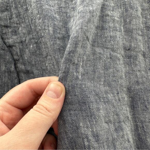 Boden Summer Fun Denim Blue & White Embroidered Sleeveless Mini Dress Size 10 - Picture 7 of 9